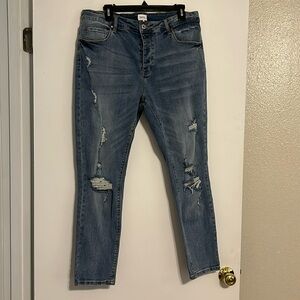 Special A Light Washed Distressed Jeans Size 2X